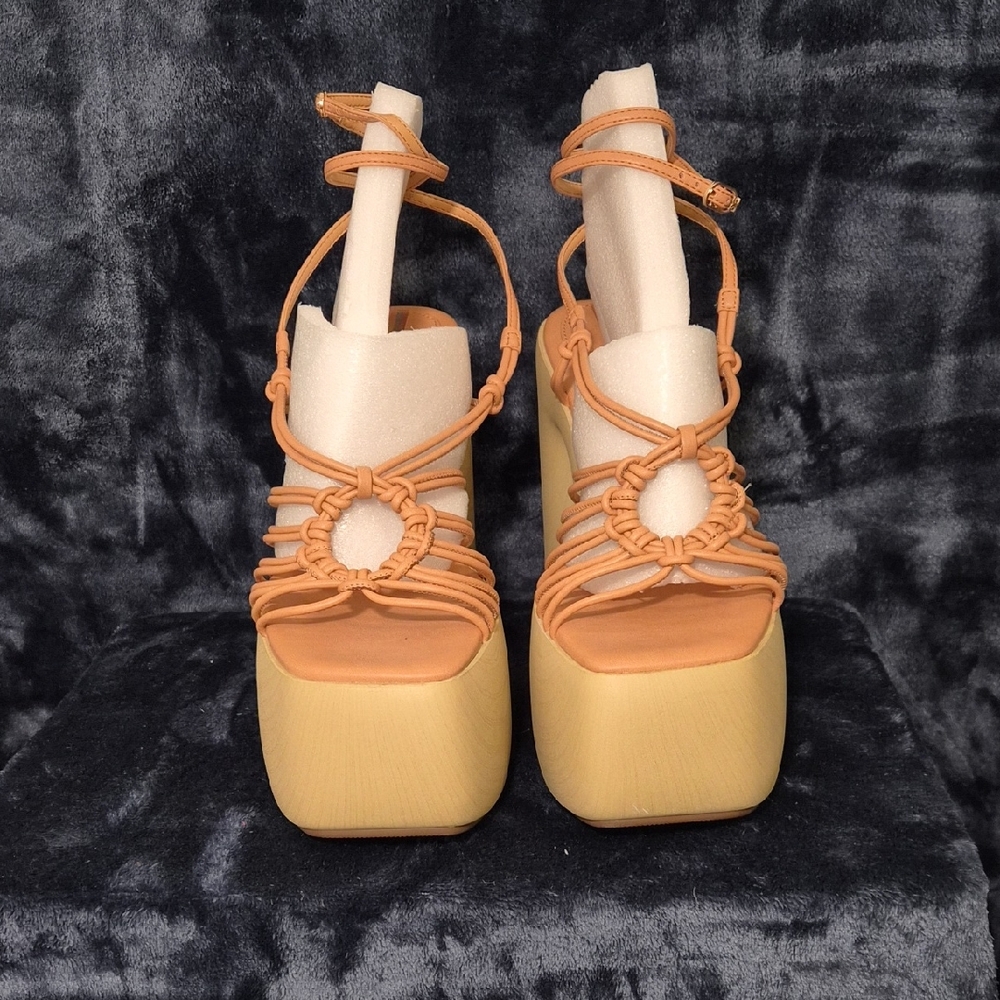 Sam Edelman Beige Platform Sandals